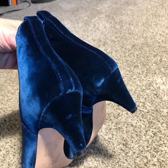 J. Crew Velvet Chelsea Ankle Booties - 8 - Picture 6 of 8